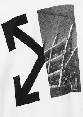Off-White Splitted Arrows Hoodie White/Black Lookbook Off-White Splitted Arrows Hoodie White/Black