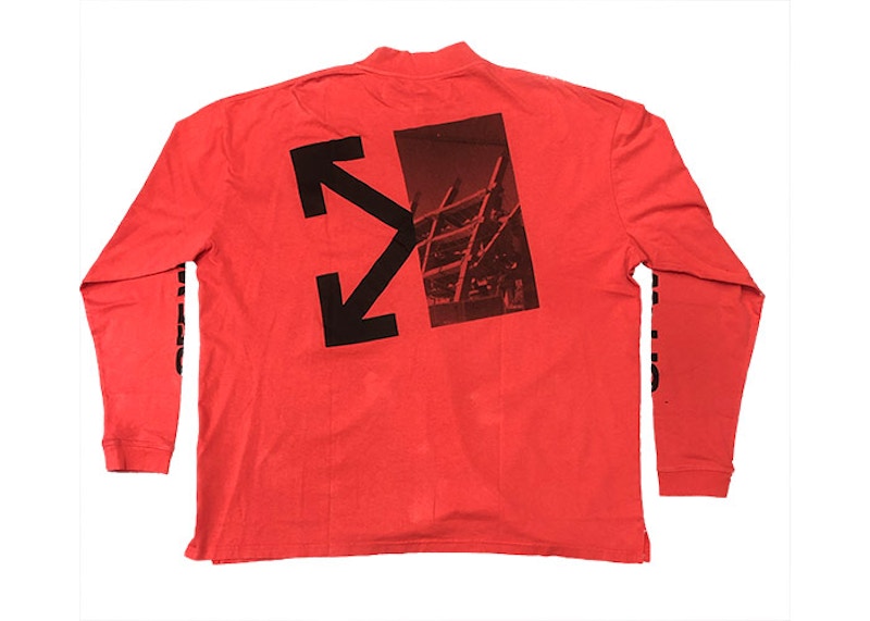 Off-White Splitted Arrows Logo L/S Tee Red 圖 2