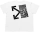 Order Off-White Kaos Panah Terbelah Putih/Hitam