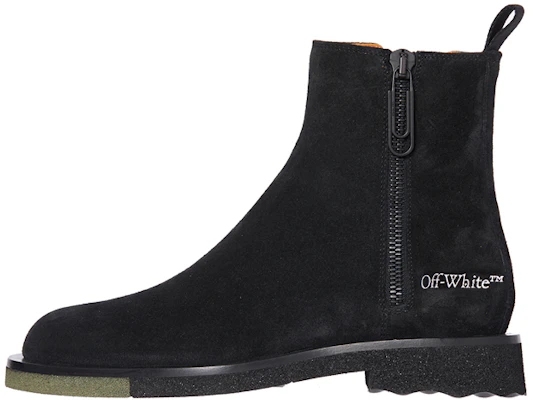 オフホワイト スポンジアンクルブーツ (黒) OMID011S22LEA001-1063 Buy オフホワイト スポンジアンクルブーツ (黒) OMID011S22LEA001-1063
