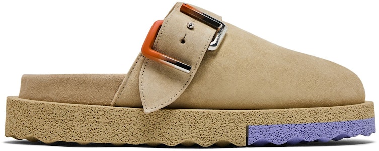 OFF-WHITE 圓頭厚底 時尚涼拖 男款 淺褐色 Buy OFF-WHITE 圓頭厚底 時尚涼拖 男款 淺褐色