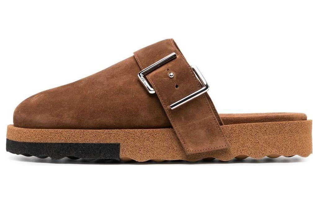 Off-White Sponge Clog 'Brown' OMIC003S21LEA001-6010