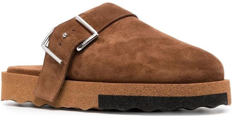 Off-White Sponge Clog 'Coklat' OMIC003S21LEA001-6010 Order Off-White Sponge Clog 'Coklat' OMIC003S21LEA001-6010