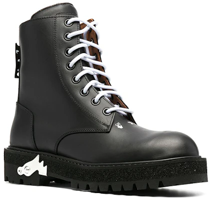 But Off-White Sponge Combat Boot 'Hitam' OMID003R21LEA0011000 Lookbook But Off-White Sponge Combat Boot 'Hitam' OMID003R21LEA0011000