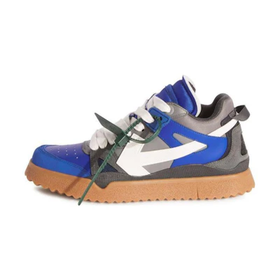 Off-White Sponge Mid-Top Sneakers 'Blue White Grey Tan'