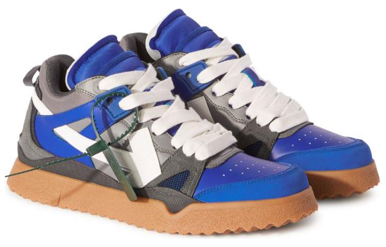 Order Snekers Off-White Sponge Mid-Top 'Biru Putih Kelabu Coklat Muda' OMIA234F23LEA0026901