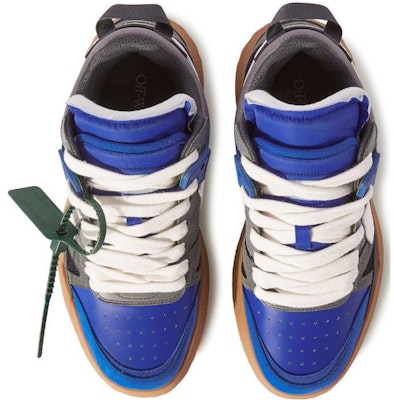 Off-White Sponge Mid-Top Sneakers 'Blue White Grey Tan' OMIA234F23LEA0026901 Shop Off-White Sponge Mid-Top Sneakers 'Blue White Grey Tan' OMIA234F23LEA0026901
