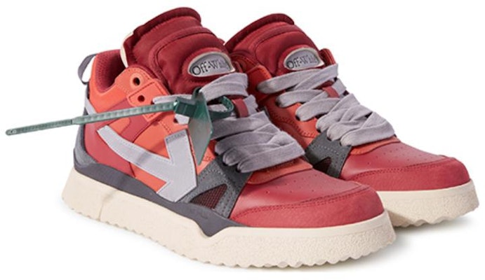 Off-White Sponge Mid-Top Sneakers 'Red Grey' OMIA234F23LEA0022506 Order Off-White Sponge Mid-Top Sneakers 'Red Grey' OMIA234F23LEA0022506