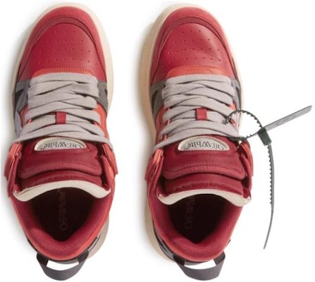 Off-White Sponge Mid-Top Sneakers 'Red Grey' OMIA234F23LEA0022506 Shop Off-White Sponge Mid-Top Sneakers 'Red Grey' OMIA234F23LEA0022506