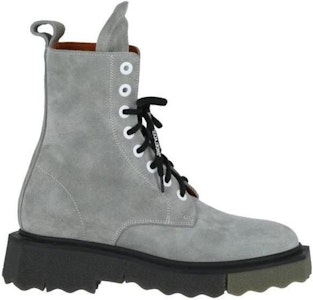 Off-White 灰色海绵鞋底系带靴 OMIE009S22LEA002-1710 Order Off-White 灰色海绵鞋底系带靴 OMIE009S22LEA002-1710