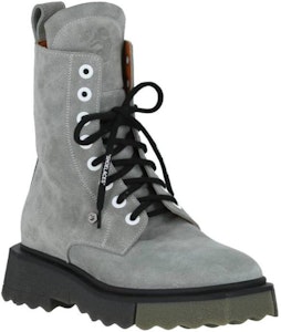 Off-White 灰色海绵鞋底系带靴 OMIE009S22LEA002-1710 Lookbook Off-White 灰色海绵鞋底系带靴 OMIE009S22LEA002-1710