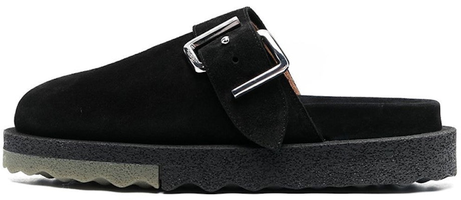 Off-White Spongesole Clogs Hitam Suede OMIJ001C99LEA0011056 Buy Off-White Spongesole Clogs Hitam Suede OMIJ001C99LEA0011056