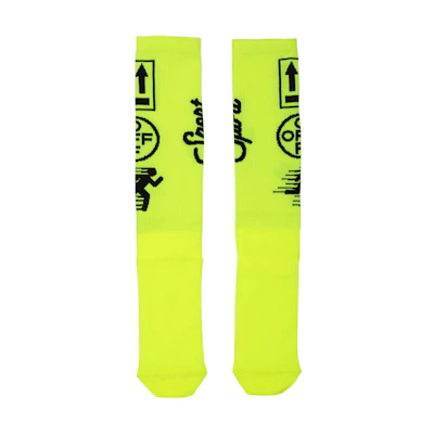 Off-White Sport Socks (SS19) Fluo Yellow/Black