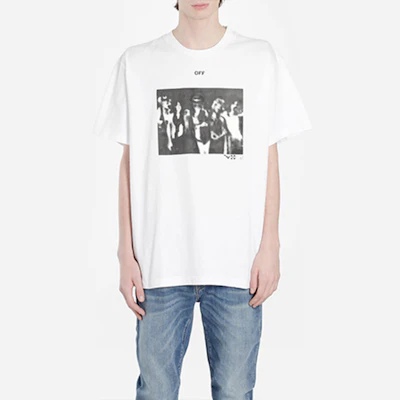 Camiseta Blanca OFF-WHITE Spray Arrows Gráfico Cuello Redondo OMAA038R201850150110 Shop Camiseta Blanca OFF-WHITE Spray Arrows Gráfico Cuello Redondo OMAA038R201850150110