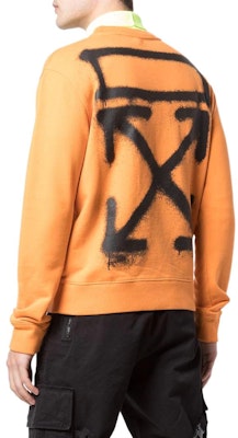 OFF-WHITE Baju Crewneck Cetakan Spray Paint Oren Regular Fit. OMBA025R20E300151910 Shop OFF-WHITE Baju Crewneck Cetakan Spray Paint Oren Regular Fit. OMBA025R20E300151910