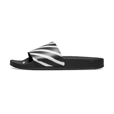Off-White Spray Stripe Slider 'Black White'