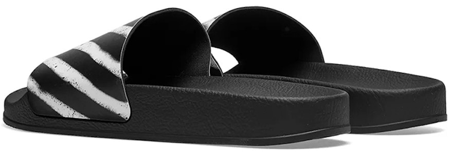 Off-White Spray Stripe Sandal 'Hitam Putih' OMIA087S19C220371001 Lookbook Off-White Spray Stripe Sandal 'Hitam Putih' OMIA087S19C220371001