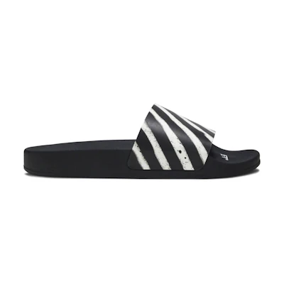 Off-White Spray Stripes Slider 'Black White'