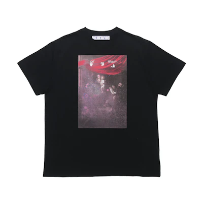 OFF-WHITE Sprayed Caravaggio S/S Over Tee Black/White