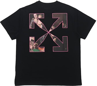 Off-White Sprayed Caravaggio S/S Over Tee Hitam/Putih OMAA038S21JER0051001 Order Off-White Sprayed Caravaggio S/S Over Tee Hitam/Putih OMAA038S21JER0051001