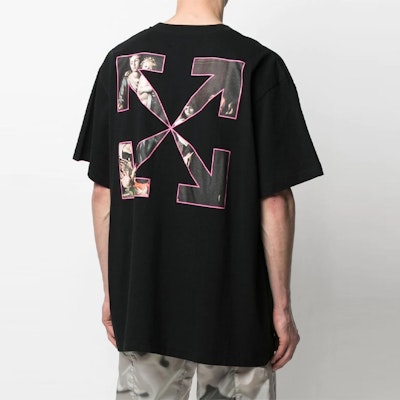 Off-White Sprayed Caravaggio S/S Over Tee Black/White Purchase Off-White Sprayed Caravaggio S/S Over Tee Black/White
