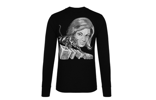 Order OFF-WHITE SS19 Jersey Negro con Diseño 3D Cuello Redondo Sudadera OMAB021R191850041088