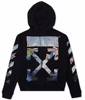 OFF-WHITE SS19 Arrow Print Zip Hoodie Men Black OMBE001G20FLE0011088 OFF-WHITE SS19 Arrow Print Zip Hoodie Men Black OMBE001G20FLE0011088