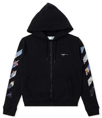 오프화이트 SS19 애로우 프린트 집 후디 남성 블랙 OMBE001G20FLE0011088 Lookbook 오프화이트 SS19 애로우 프린트 집 후디 남성 블랙 OMBE001G20FLE0011088