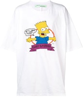 OFF-WHITE SS19 Bart Simpson Oversized T-Shirt White Men OMAA066S191850040188 OFF-WHITE SS19 Bart Simpson Oversized T-Shirt White Men OMAA066S191850040188