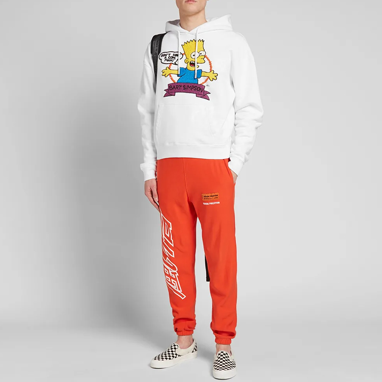 OFF-WHITE SS19 Bart Simpson Print Hoodie White Men OMBB037S19D250040188 圖 5