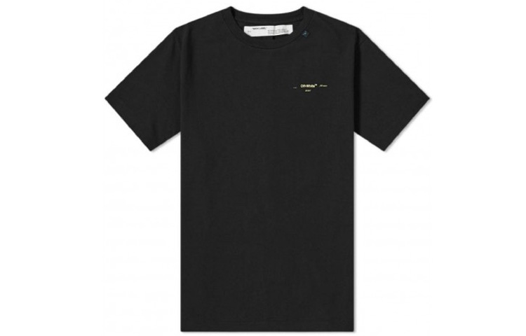 OFF-WHITE SS19 Black Graphic Arrow Back Print T-Shirt OMAA027F191850101060 圖 3