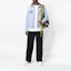 Lookbook OFF-WHITE SS19 Blue Dual-Layer Hoodie Denim Jacket. OMYE010E183860207101