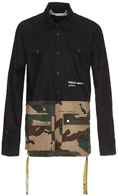 OFF-WHITE SS19 迷彩拼接黑色長袖外套 OMGA062E188110101001 Order OFF-WHITE SS19 迷彩拼接黑色長袖外套 OMGA062E188110101001
