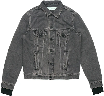 OFF-WHITE SS19 Jaket Denim Cetakan Lukisan Kelabu Lelaki. OMYE019R19C270120888 Buy OFF-WHITE SS19 Jaket Denim Cetakan Lukisan Kelabu Lelaki. OMYE019R19C270120888