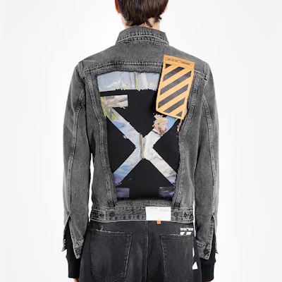 OFF-WHITE SS19 Jaket Denim Cetakan Lukisan Kelabu Lelaki. OMYE019R19C270120888 Purchase OFF-WHITE SS19 Jaket Denim Cetakan Lukisan Kelabu Lelaki. OMYE019R19C270120888
