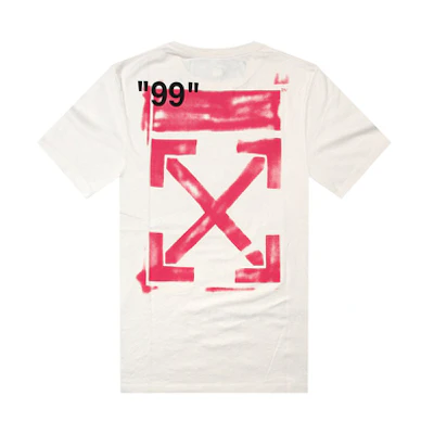 OFF-WHITE SS19 Graffiti Arrows Loose T-Shirt White OMAA038R191850150228