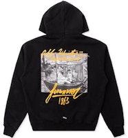 OFF-WHITE SS19 Graphic Print Pullover Hoodie Men Black OMBB037R19B970091088 OFF-WHITE SS19 Graphic Print Pullover Hoodie Men Black OMBB037R19B970091088