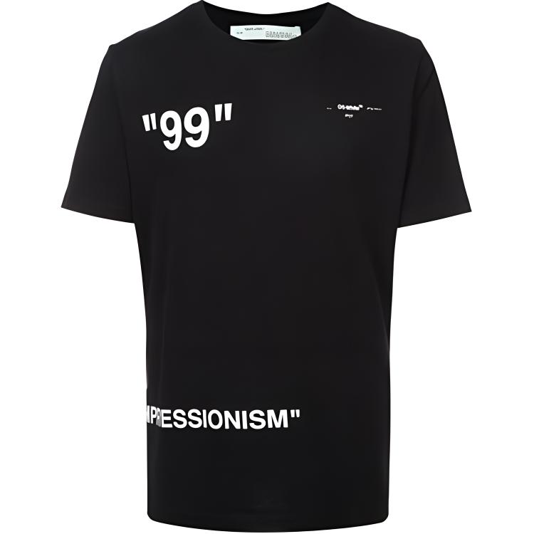 OFF-WHITE SS19 Ice Man Graphic T-Shirt Black - OMAA027R191850011088
