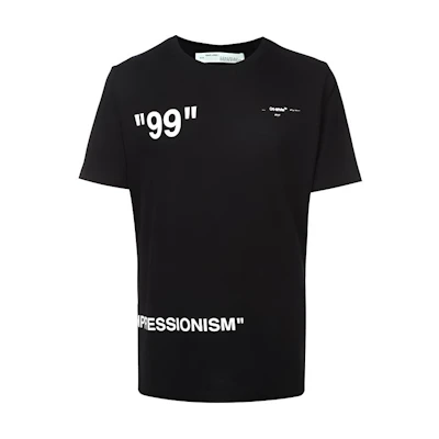 OFF-WHITE SS19 Ice Man Graphic T-Shirt Black - OMAA027R191850011088