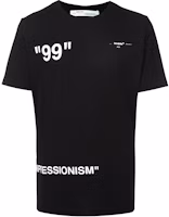 Order OFF-WHITE SS19 冰人圖案黑色短袖T恤 OMAA027R191850011088