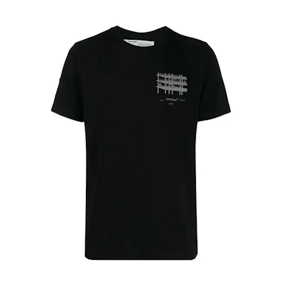 OFF-WHITE SS19 Industrial Logo Print Crewneck Tee Unisex OMAA027E191850041091