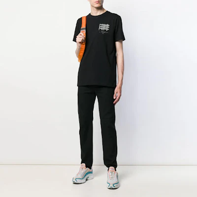 OFF-WHITE SS19 工业风标志印花圆领T恤 男女同款 OMAA027E191850041091 Lookbook OFF-WHITE SS19 工业风标志印花圆领T恤 男女同款 OMAA027E191850041091