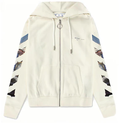 Off-White SS19 油畫箭標經典連帽外套 白色連帽上衣 OMBE001G20FLE0010110 Buy Off-White SS19 油畫箭標經典連帽外套 白色連帽上衣 OMBE001G20FLE0010110