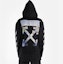 Sizing OFF-WHITE SS19 Jaket Hoodie Lukisan Minyak Unisex Hitam OMBE001R190030121088