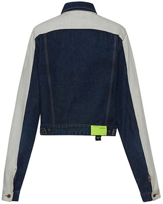 オフホワイト SS19 パッチワークスリーブ デニムジャケット ブルー OMYE026S19C300018500 Lookbook オフホワイト SS19 パッチワークスリーブ デニムジャケット ブルー OMYE026S19C300018500