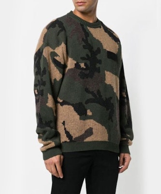 오프화이트 SS19 풀오버 스웨터 그린 카모 OMHA056E18A350019900 Lookbook 오프화이트 SS19 풀오버 스웨터 그린 카모 OMHA056E18A350019900