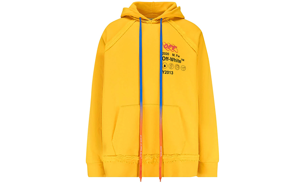 Lookbook Off-White SS19 Yellow Industrial Y013 Hoodie Pullover Sweatshirt OMBB057F19E300166010
