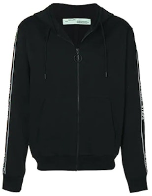 オフホワイト SS19 ジップストライプ カジュアル ブラックジャケット OMBB033E18A200011000 Order オフホワイト SS19 ジップストライプ カジュアル ブラックジャケット OMBB033E18A200011000