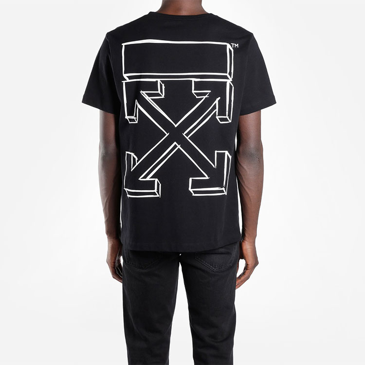 OFF-WHITE SS20 3D Arrows Short Sleeve T-Shirt Black OMAA027E181850241001 圖 4