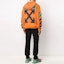Shop OFF-WHITE SS20 3D ロゴ ニット フーディッド ジャケット メンズ オレンジ OMHA073R20B020231988